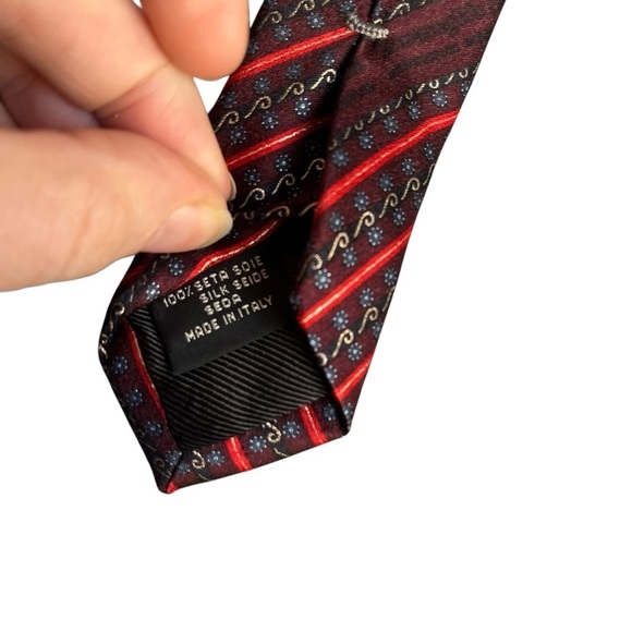 ERMENEGILDO ZEGNA Printed Silk Ties Made In Italy *Set of 2* - Picture 9 of 10